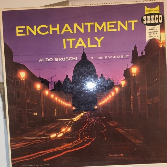Enchantment Italy Aldo Bruschi and His Ensemble LP 12” Vinyl Seeco CELP-413 - Picture 2 of 16
